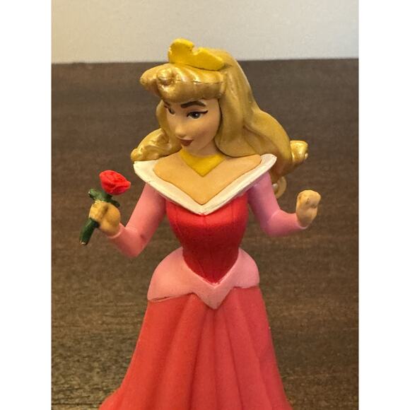 Disney Princesses 3” Cake Topper 4 Toys Sleeping Beauty Belle Cinderella Tiana - Picture 11 of 16